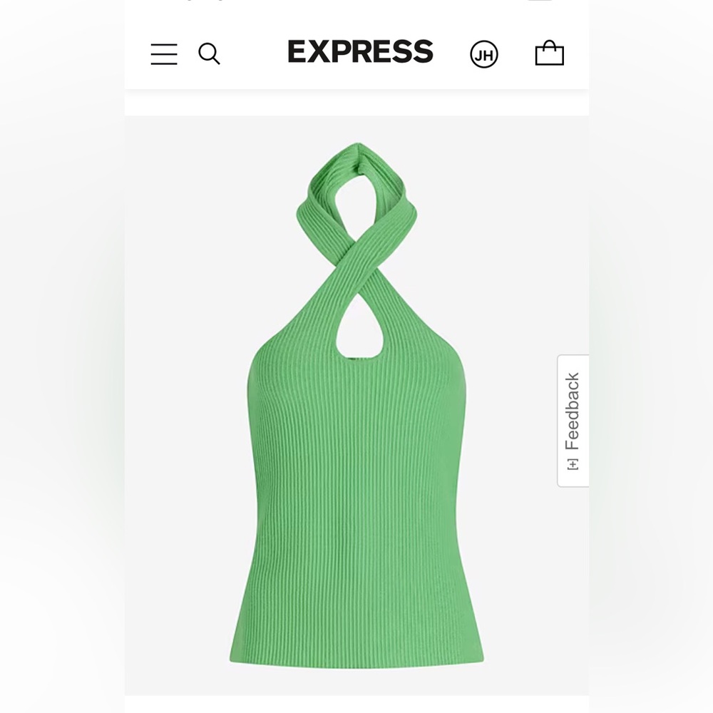 NWT Express sweater halter top